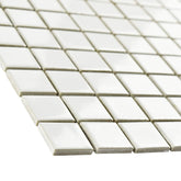 Square 1"White Matte Porcelain Floor and Wall Tile